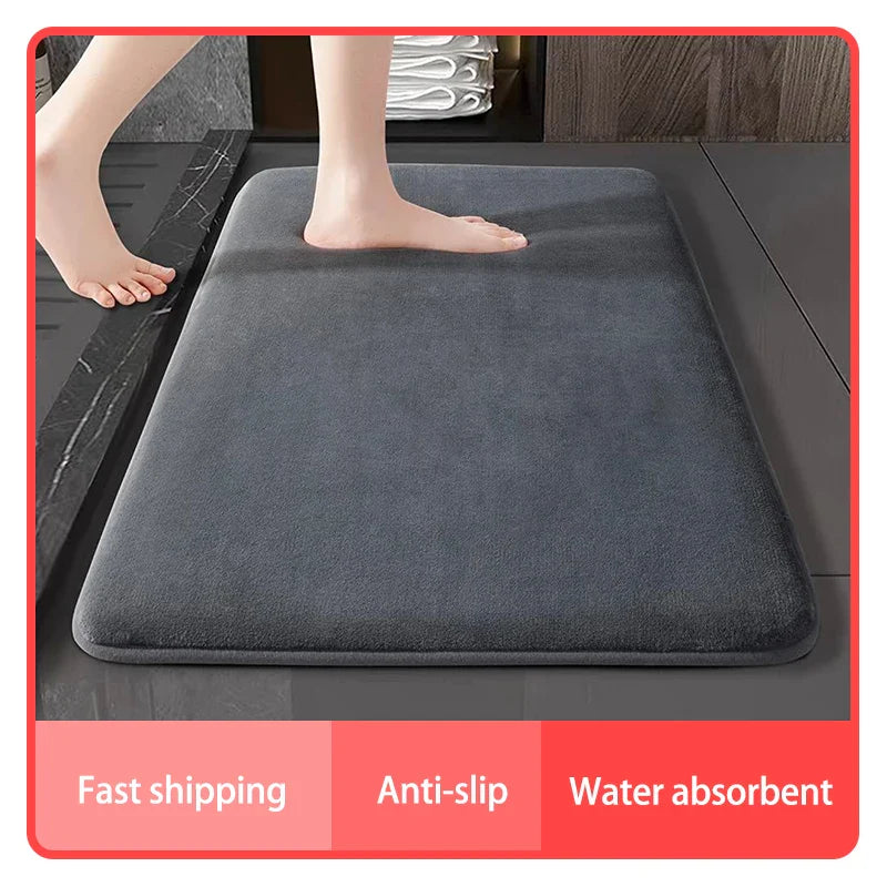 Ultra Absorbent Velvet Bath Mat